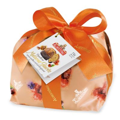 Panettone aux Marrons Glacés "Albertengo" emballé à la main - 1000 gr Cadeau de Noël