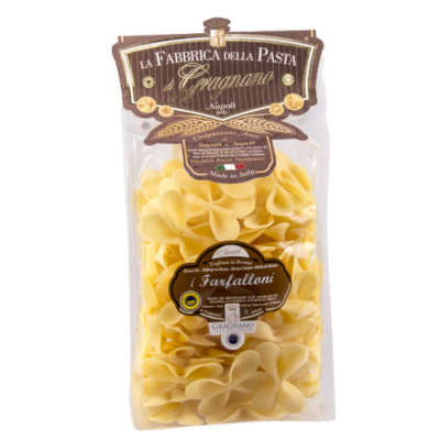 Pâtes de Gragnano I.G.P. Farfalloni "Fabbrica della Pasta" - 500 gr Pâtes artisanales typiques de Naples