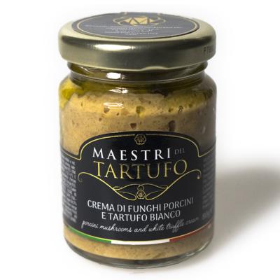 Crème de Cèpes et Truffe Blanche Giuliano Tartufi - 160 gr Idéal pour l' Apéritif