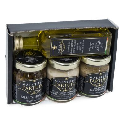 Coffret cadeau de 4 produits mignons à la truffe Giuliano Tartufi