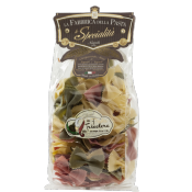 Ptes de Gragnano I.G.P. Farfalle geants tricolores "Fabbrica della Pasta" - 500 gr Ptes artisanales typiques de Naples