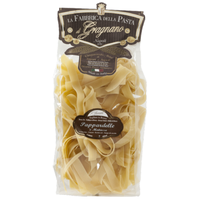 Pâtes de Gragnano I.G.P. Pappardelle a matassa "Fabbrica della Pasta" - 500 gr Pâtes artisanales typiques de Naples