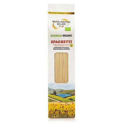 Pâtes BIO Spaghetti " Molino e Pastificio sul Lago " - 500 gr de Pâtes Artisanales Toscanes à Zéro Km