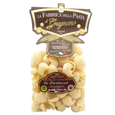 Le Cortecce "Fabbrica della Pasta" Pâtes de Gragnano I.G.P. - 500 gr Pâtes artisanales typiques de Naples